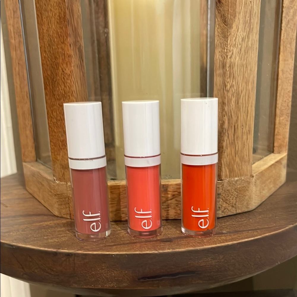 SOLD.    ELF Lip Gloss Set - Mauve, Coral, Tangerine
